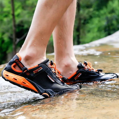 HUMTTO Scarpe da trekking outdoor e da guado da uomo, scarpe acquatiche in mesh traspirante ad asciugatura rapida, sneakers da acqua alla caviglia da donna antiscivolo