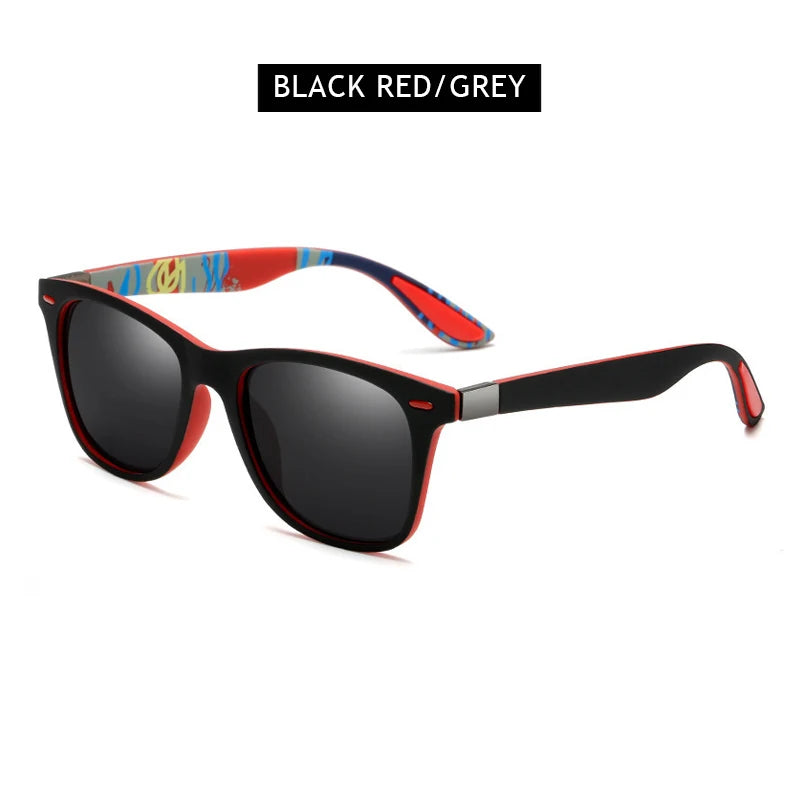 Hot Sale Polarized Sunglasses Men Women Classic Square Plastic Driving Sun Glasses Male Fashion Black Travelling Shades UV400