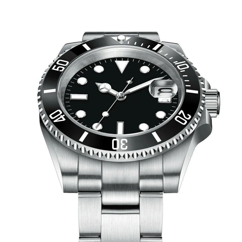 Custom watches Luxury Sapphire MIYOTA/NH35 Automatic Wristwatch Mechanical Mens Watch Sterile Dial Ceramic 10Bar Lume Male Clock
