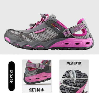 HUMTTO Scarpe da trekking outdoor e da guado da uomo, scarpe acquatiche in mesh traspirante ad asciugatura rapida, sneakers da acqua alla caviglia da donna antiscivolo