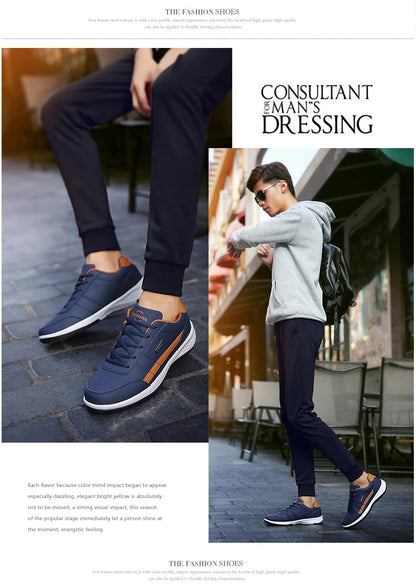 Pantofi din piele pentru bărbați, adidași, pantofi casual la modă, pantofi italieni respirabili pentru timp liber, adidași pentru bărbați, încălțăminte antiderapantă, pantofi vulcanizați pentru bărbați