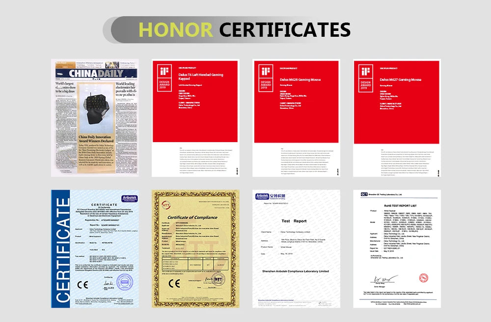 Delux M618 PLUS Vertical Mouse Gaming Wired Ergonomics Mice Wireless 6 Buttons 4000 DPI Optical Right Hand For PC Laptop