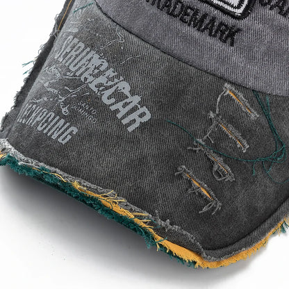 Unisex Washed Denim Baseball Cap High Quality Sports Hats Summer Hat Cap For Men Women 1969 Letter Streetwear Cap