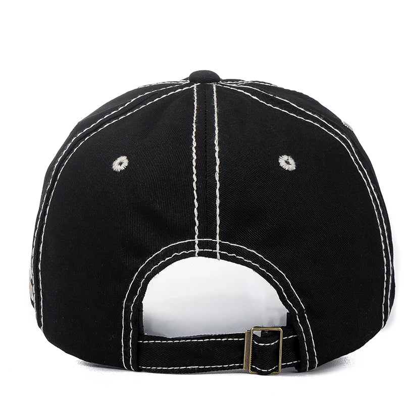 New Unisex Cap Letter Embroidery Cotton Baseball Cap Casual Outdoor Adjustable Cap For Women Men Fashion Street Hat