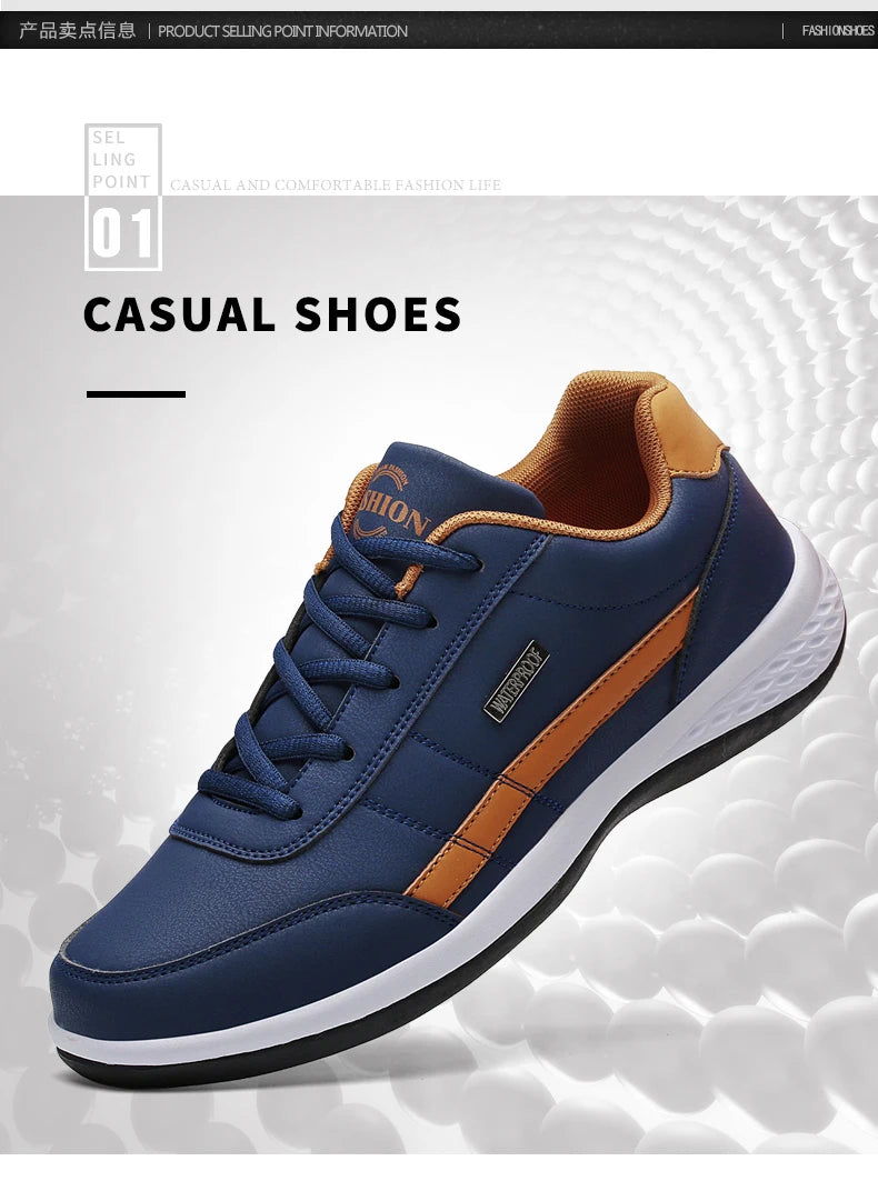 Pantofi din piele pentru bărbați, adidași, pantofi casual la modă, pantofi italieni respirabili pentru timp liber, adidași pentru bărbați, încălțăminte antiderapantă, pantofi vulcanizați pentru bărbați
