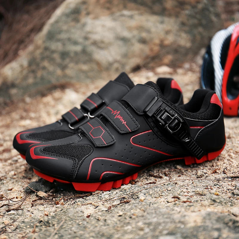 Professional Self-Locking Cycling Shoes Outdoor MTB Pedal Bicycle Shoes Non-Slip Sneakers Racing Road Speed Bike SPD Cleat Shoes