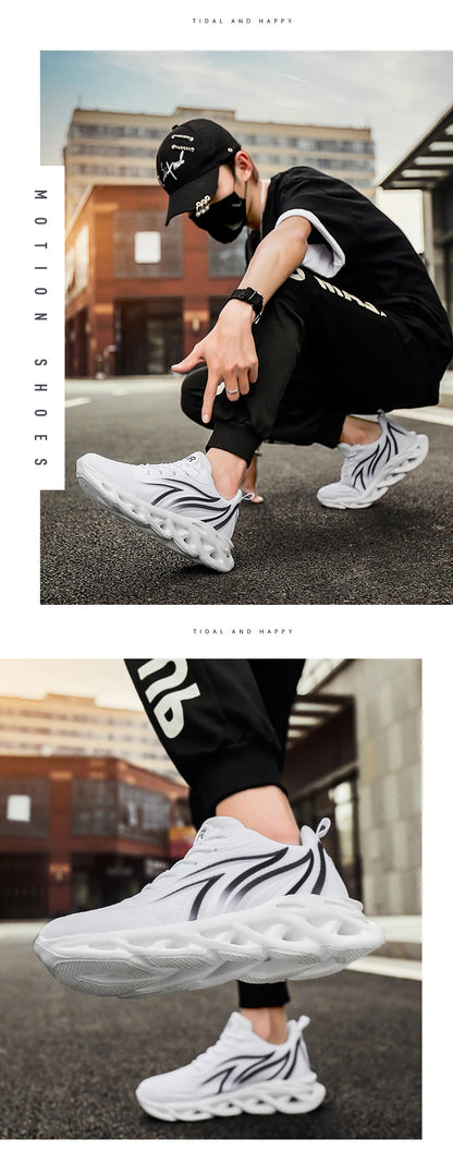 Social Shoe Male Mesh Breathable Comfortable Running Walking Shoes Outdoor Men's Sports Shoes Zapatos Hombre 2025 Best-Selling
