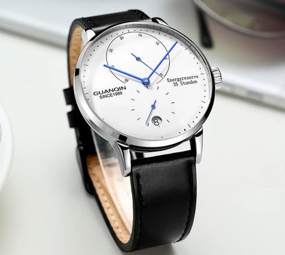 GUANQIN Mechanical Business Watch Men Luxury Brand Luminous Stainless Steel Strap Wrist Mens Automatic Watches Clock relogio BYR