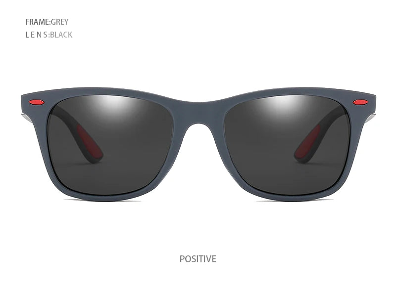 Hot Sale Polarized Sunglasses Men Women Classic Square Plastic Driving Sun Glasses Male Fashion Black Travelling Shades UV400