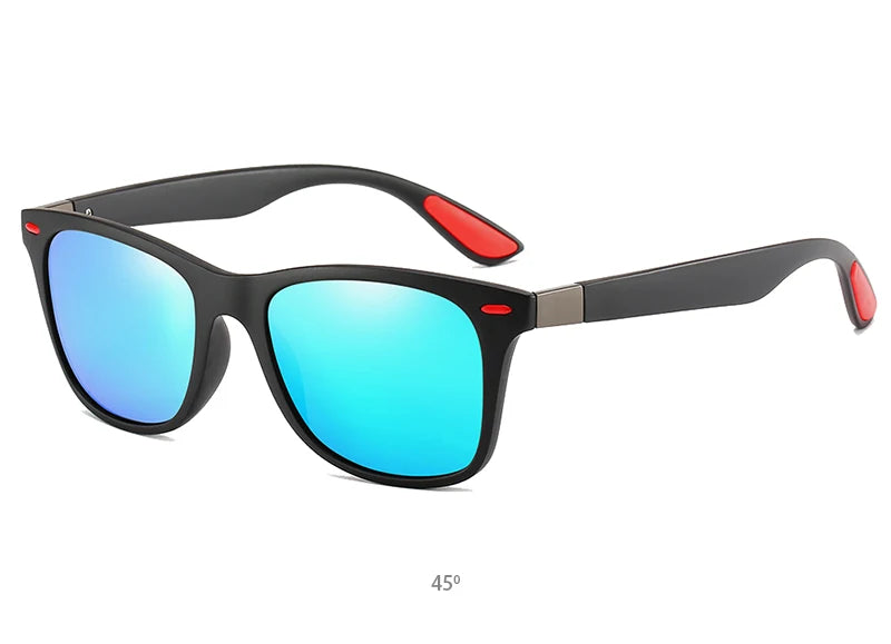 Hot Sale Polarized Sunglasses Men Women Classic Square Plastic Driving Sun Glasses Male Fashion Black Travelling Shades UV400
