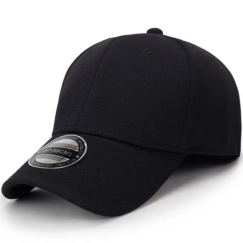 COKK Baseball Cap Men Snapback Hats Caps Men Fitted Closed Full Cap Women Gorras Bone Male Trucker Hat Casquette Outdoor Black
