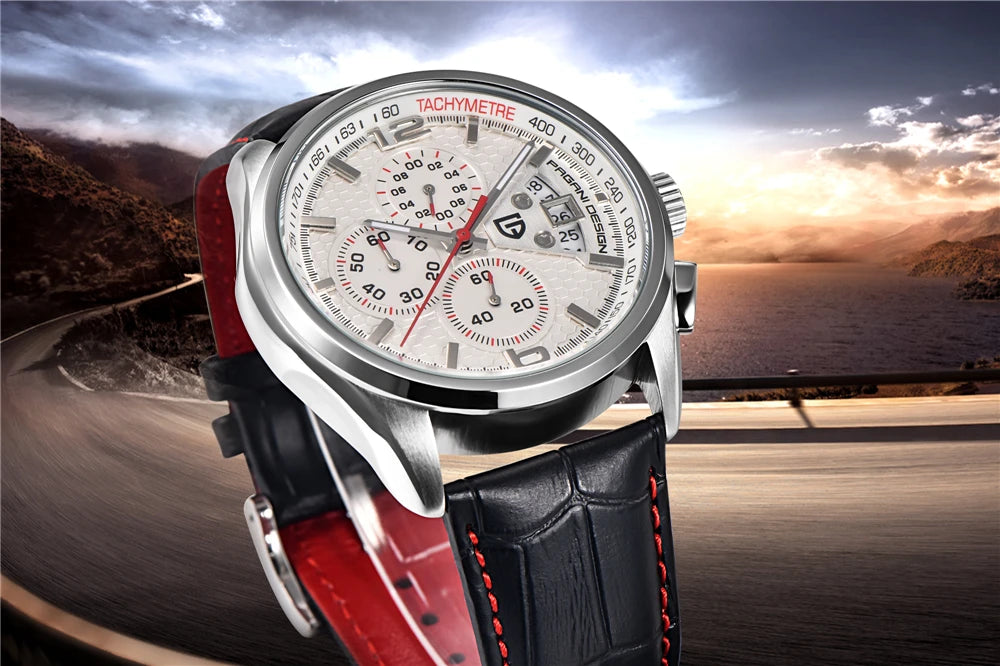 Top luxury brand PAGANI DESIGN Men's watches fashion sport wristwatch male quartz chornograph men waterproof clock Reloj hombres