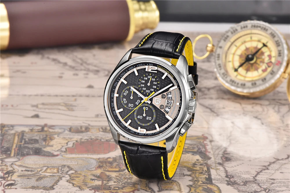 Top luxury brand PAGANI DESIGN Men's watches fashion sport wristwatch male quartz chornograph men waterproof clock Reloj hombres