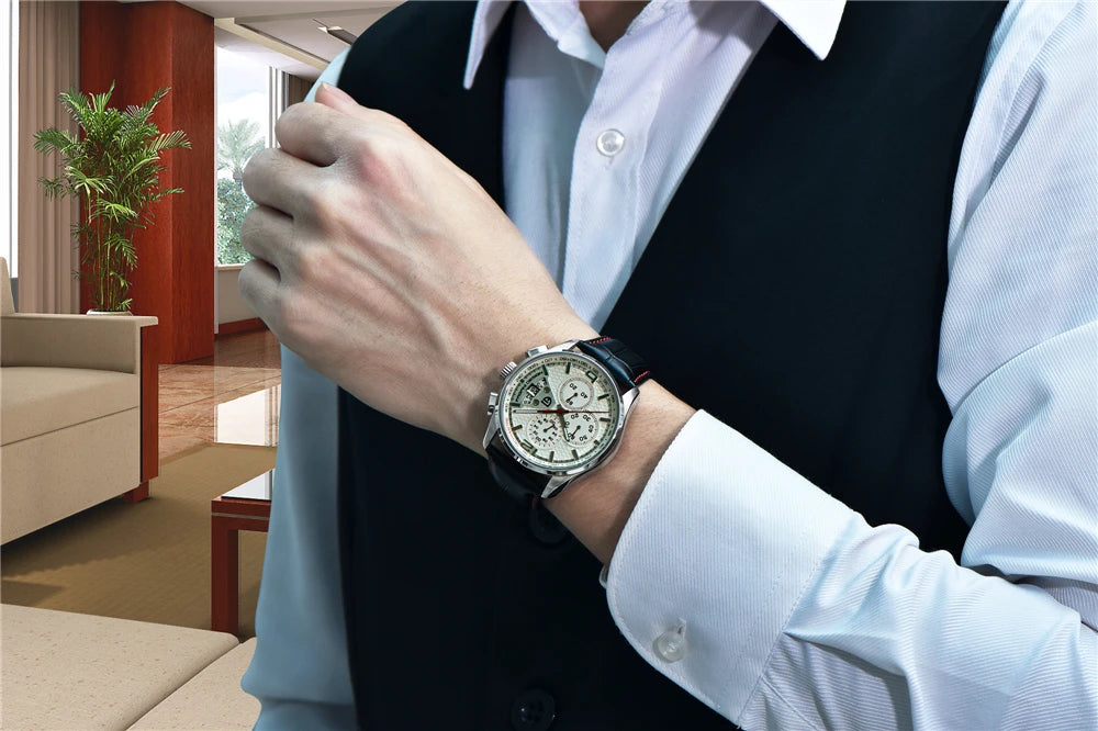 Top luxury brand PAGANI DESIGN Men's watches fashion sport wristwatch male quartz chornograph men waterproof clock Reloj hombres