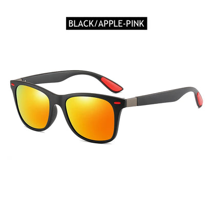 Hot Sale Polarized Sunglasses Men Women Classic Square Plastic Driving Sun Glasses Male Fashion Black Travelling Shades UV400