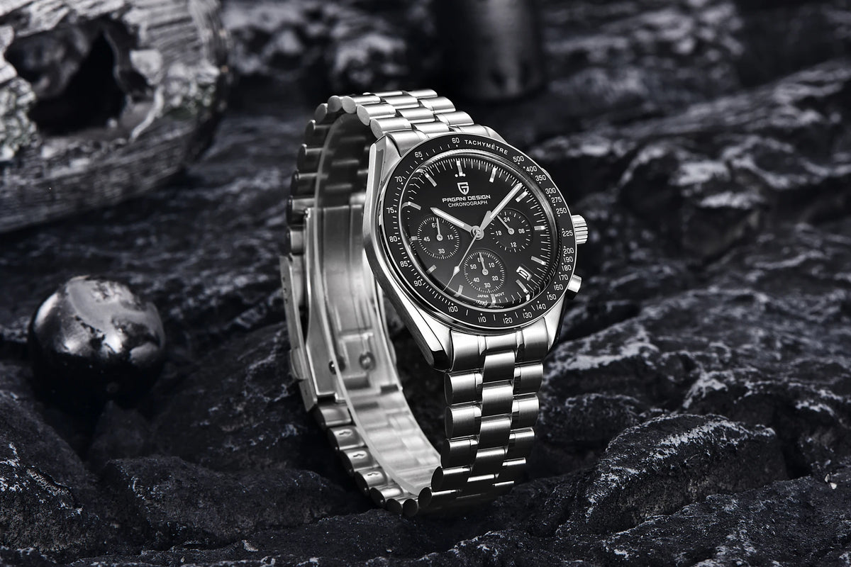 PAGANI DESIGN 2025 New AK Project Men's Watches Luxury Quartz Wrist Watch For Men AR Sapphire Speed Chronograph Automatic Date