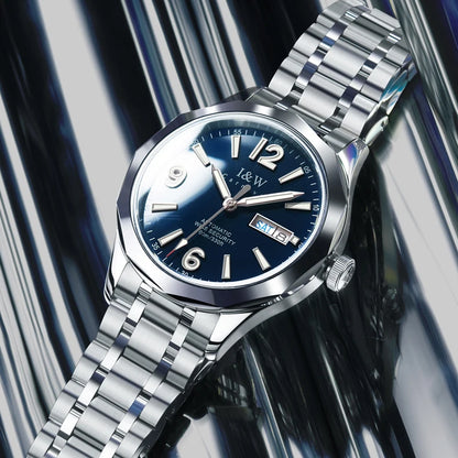 Reloj CARNIVAL para hombre de tungsteno, reloj mecánico de lujo con movimiento automático NH36, reloj de pulsera impermeable para hombre