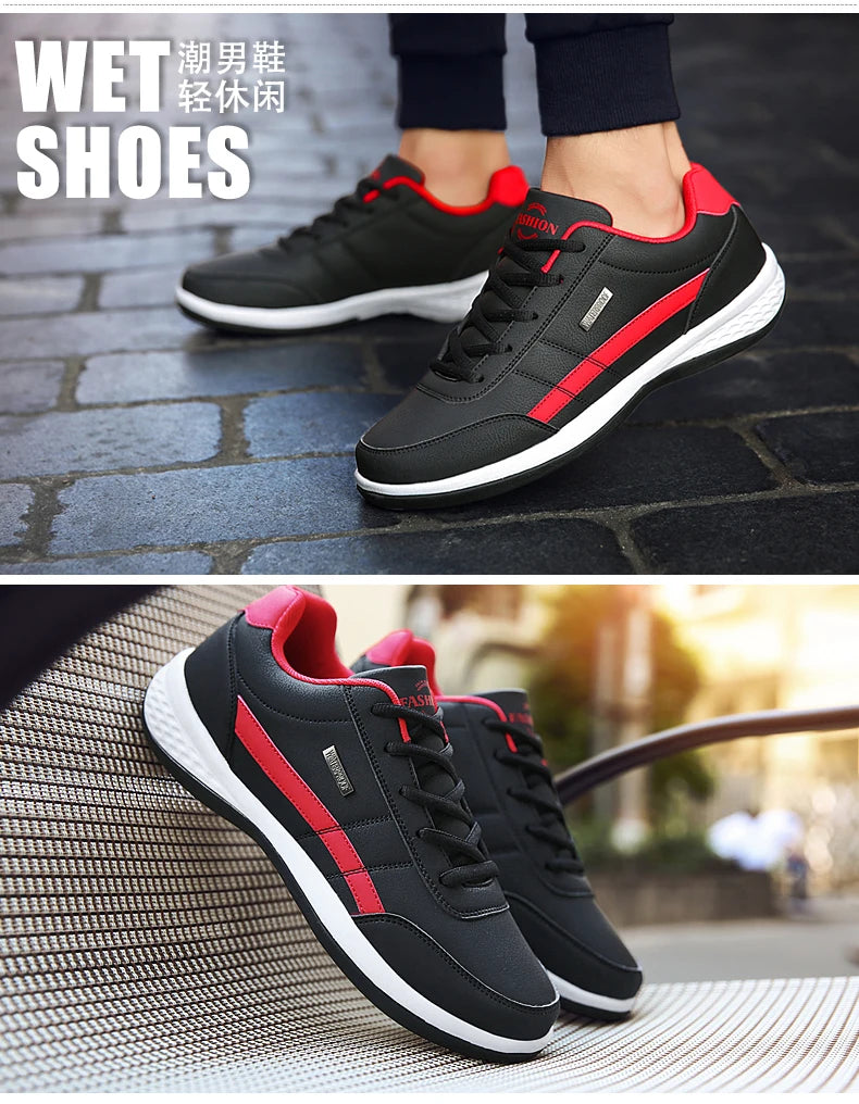 Pantofi din piele pentru bărbați, adidași, pantofi casual la modă, pantofi italieni respirabili pentru timp liber, adidași pentru bărbați, încălțăminte antiderapantă, pantofi vulcanizați pentru bărbați