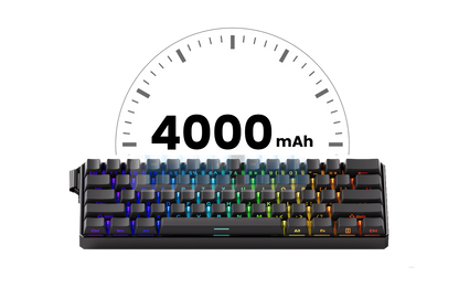 Teclado mecánico Akko MonsGeek FUN60 con interruptores magnéticos 60% para gaming, Rapid Trigger 0.01mm, 8K, ARGB, HE/TMR, teclado personalizado