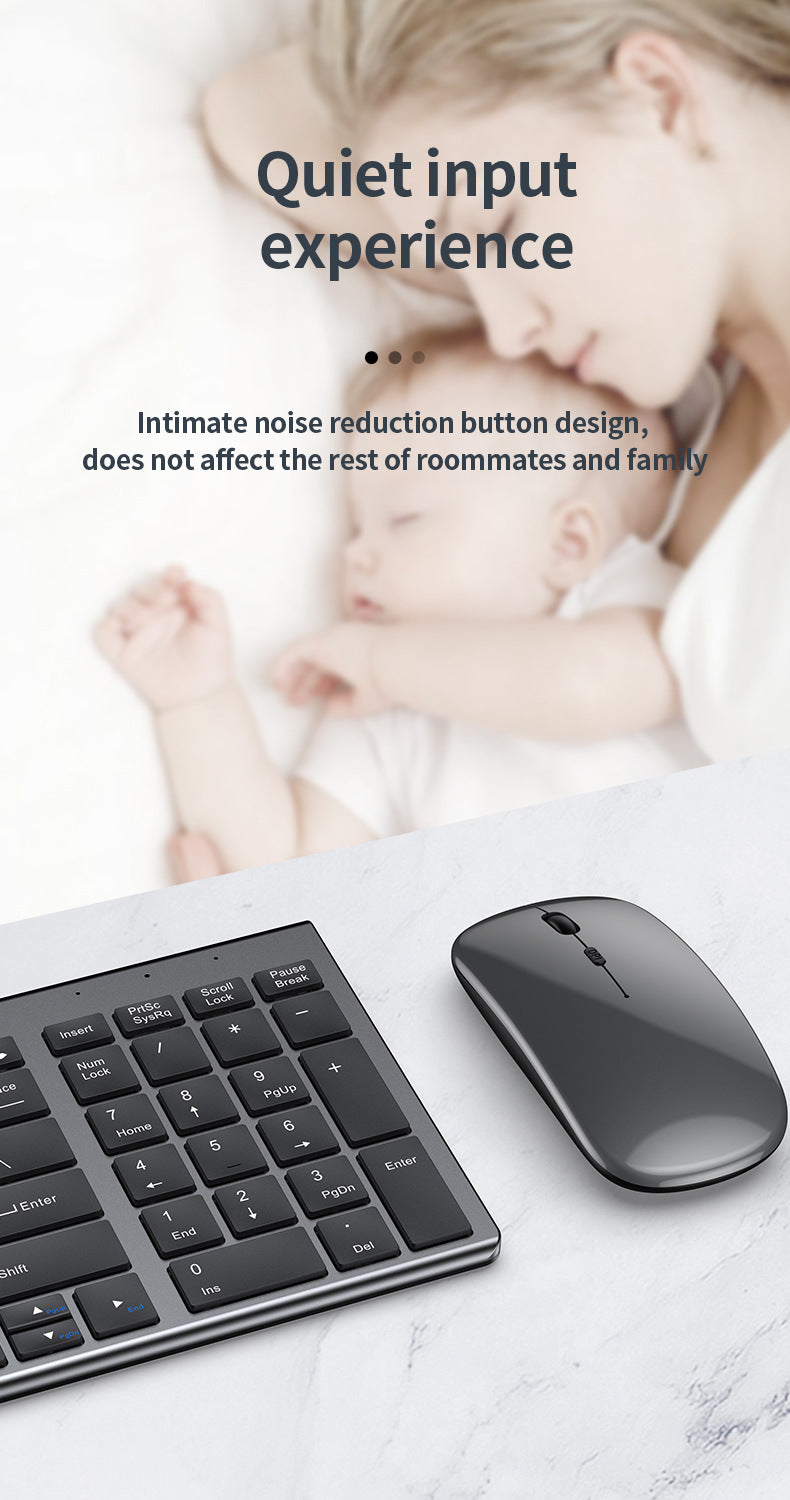 Tastiera wireless Bluetooth 5.0&3.0&2.4G FN+1/2/3 Dual-Mode 350mAh ultra sottile per laptop, PC, TV, iPad, Macbook e Android