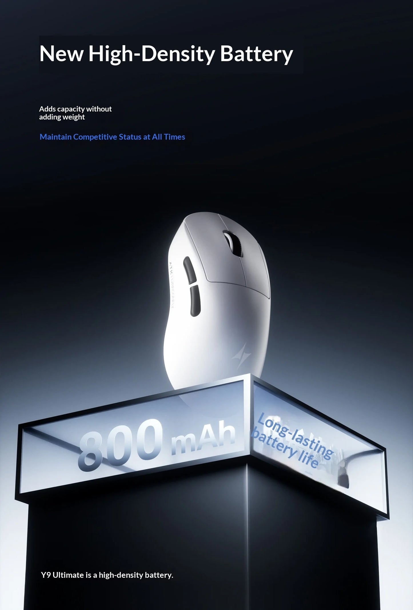ATK Dragonfly Y9 Wireless Gaming Mouse PAW3950, 8KHz Ultra-Light Gaming Mouse with Nordic 54L15, High-Performance Wireless Mouse for FPS, Office & PC
