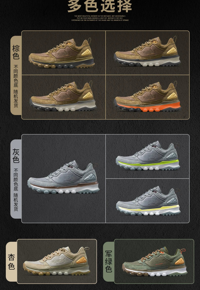 Scarpe da trekking Rax da uomo per outdoor e montagna, antiscivolo, da arrampicata, traspiranti e leggere, scarponcini da trekking sportivi 2023, scarpe casual