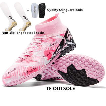 Tamanho 34-46 - Chuteiras de futebol para homem FG/TF, futsal, profissionais, unissexo, infantis, de treino, para exterior, para rapazes, ténis de futebol