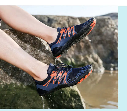EOCENE men and women barefoot outdoor sports aqua shoes, quick-dry beach swimming fitness wading hiking cycling water sneakers