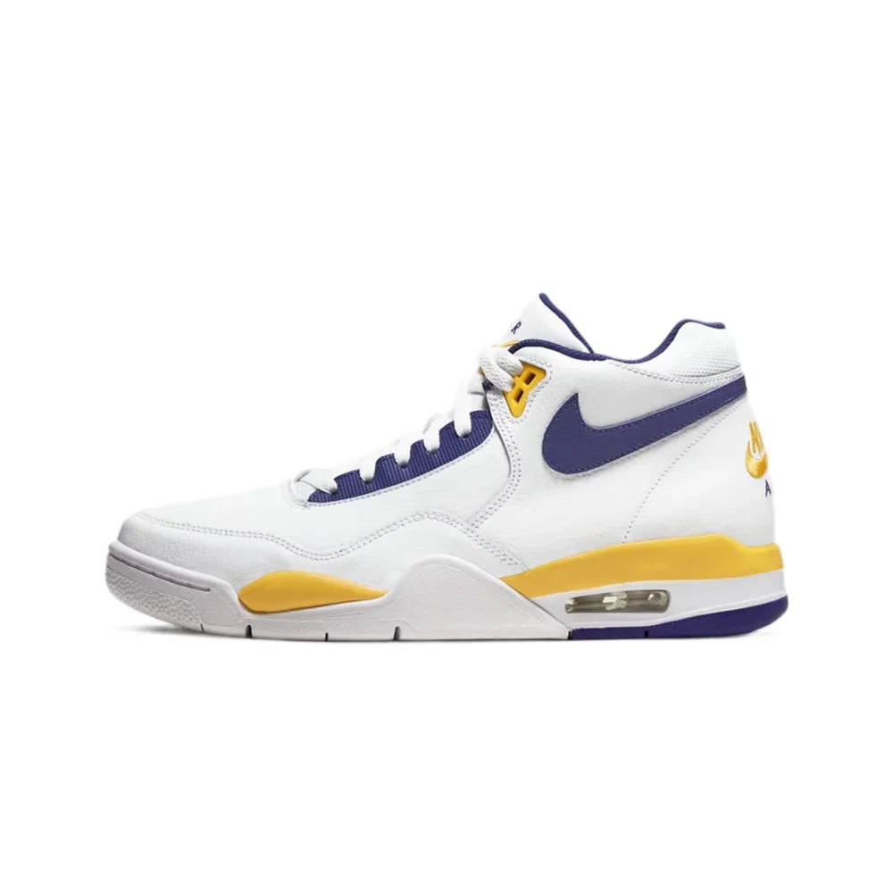 Nike Flight Legacy Mid-Top Retro Basketball Shoes with Slip-Resistant, Durable, and Cushioned Construction Unisex BQ4212-102