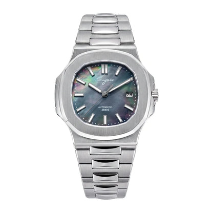 Orologio da uomo Sugess automatico meccanico, movimento Miyota 9015, quadrante MOP, luminoso, impermeabile 5bar, bracciale di lusso S466