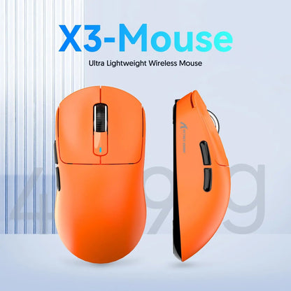 Attack Shark X3/X3PRO 4K/8K Tri-mode Gaming Mouse, PixArt PAW3395 Sensor, 26K DPI, 49g Ultralight,BT/2.4G Wireless/Wired,for PC