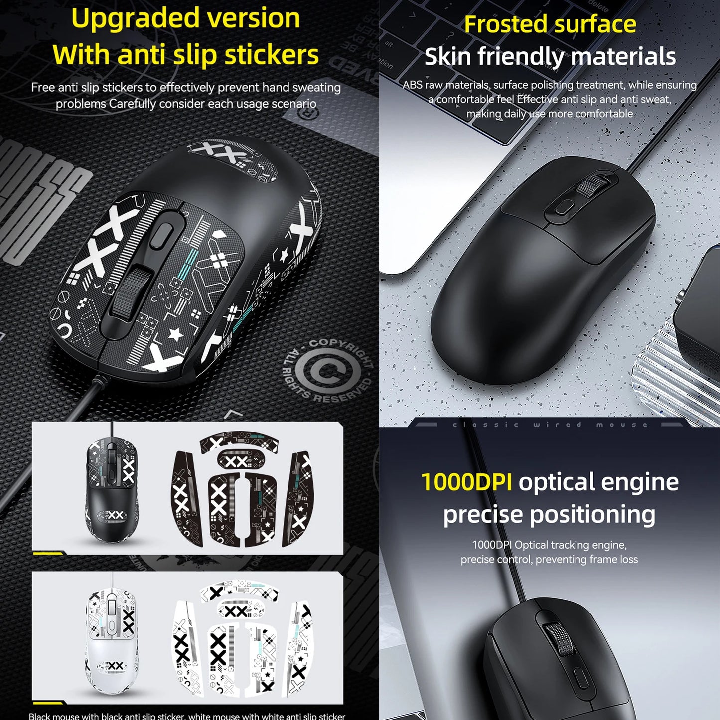 104Keys Gaming Keyboard and Mouse Combo with RGB Backlit,All-Metal Panel Waterproof Light Up,USB Wired Computer Keyboards Gaming