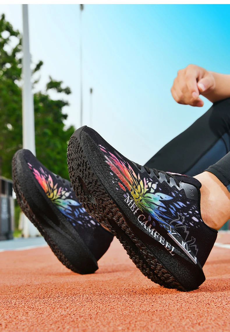 Scarpe da running 2026 con nuovo motivo Eagle, piastra in carbonio, scarpe sportive da maratona ultraleggere, traspiranti e ammortizzate per allenamento di corsa