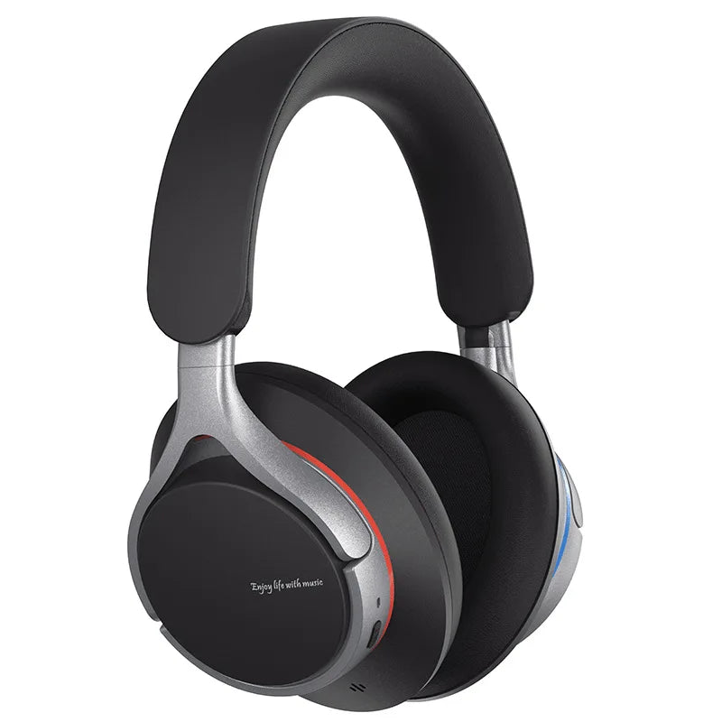 Casque ANC sans fil Bluetooth 5.4, casque supra-auriculaire avec basses ULT, autonomie de 50 heures, design pliable léger et confortable
