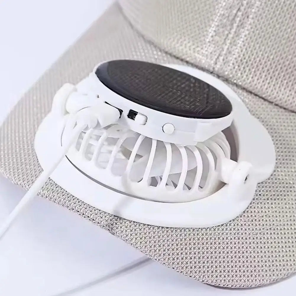 Breathable Sun Hat — Solar Fan, USB Charging