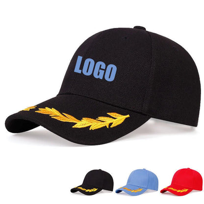 Cappellino da baseball regolabile da uomo con logo personalizzato, per primavera e autunno, ricamo a spiga di grano tinta unita, cappellino trucker fashion da donna, cappello con visiera FS parasole
