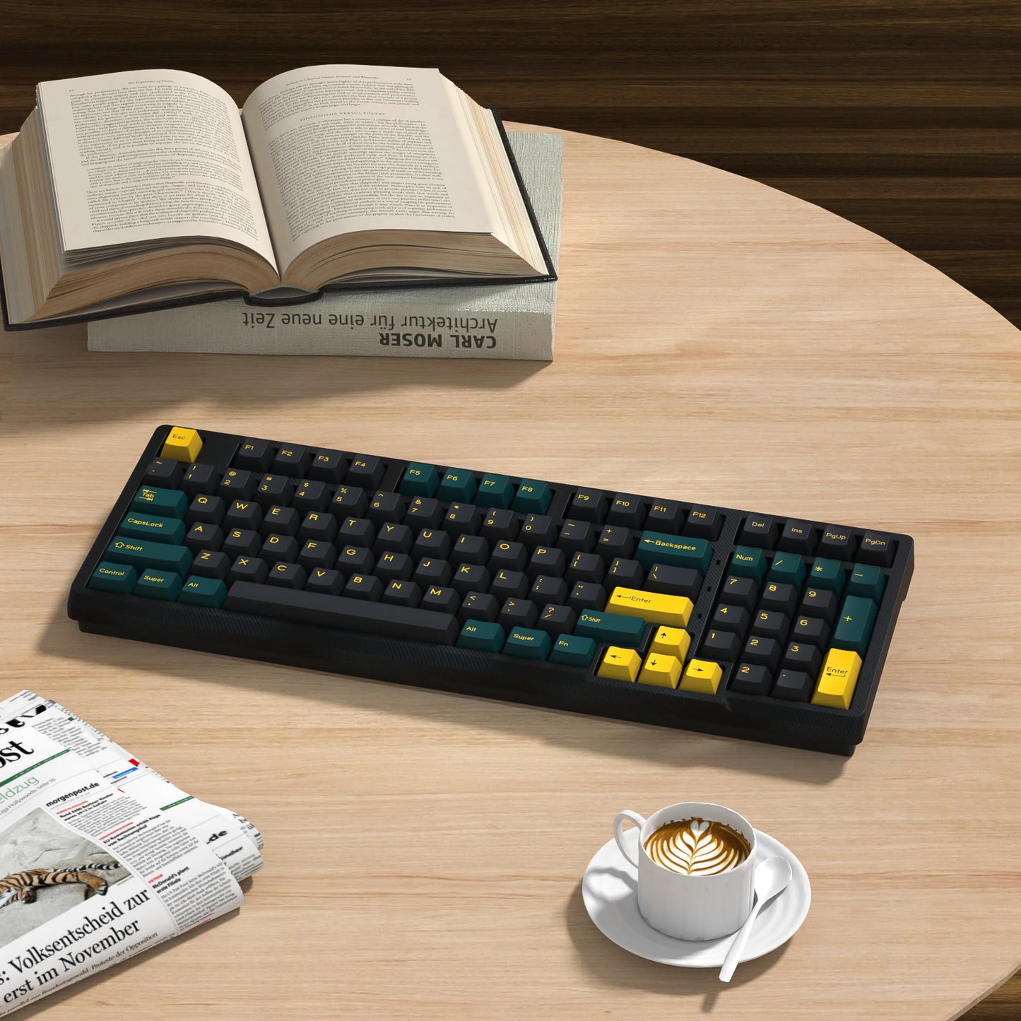 KBDiy GMK MarrsGreen Keycap tasti profilo Cherry Double Shot PBT ISO per kit tastiera meccanica gamer DIY Gaming Point KeyCap