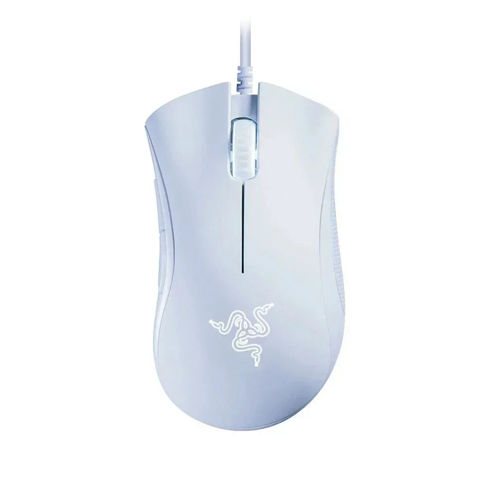 Ratón gaming con cable Razer DeathAdder Essential / Ratón con cable 6400DPI con 5 botones independientes para portátil y PC gamer