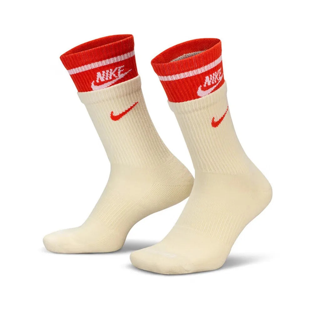 Nike Basketball Socks: AJ Jordan Triple Pack Mid-Calf Socks for Men and Women—Breathable and Moisture-Wicking SX5545-915