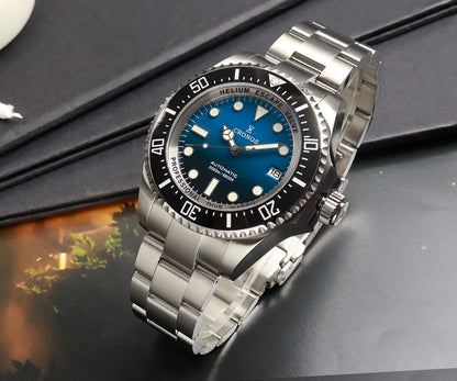 Cronos Automatic Diving Watch Stainless Steel 2000Meters Water Resistance Professional Diver PT5000 SW200 Miyota9015 90S5 L6027M