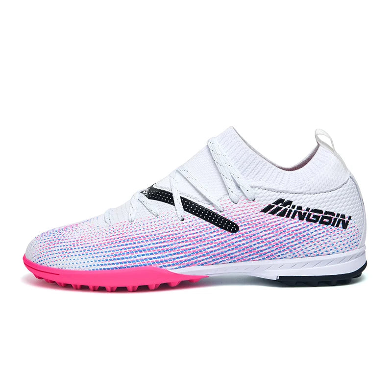 Turf Soccer Cleats Professional Men Football Boots Breathable Mesh Youth Soccer Shoes Anti-Skid Male Sneakers Society Chuteira.