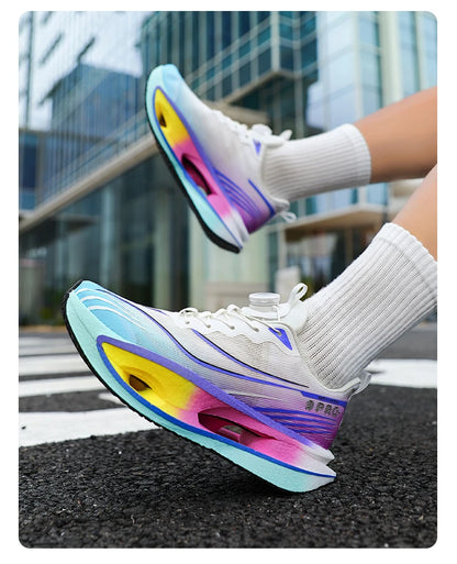 Running Shoes Carbon Board Speciality Marathon Men Sports Breathable Lightweight Women's Comfortable Athletic Nonskid Sneakers