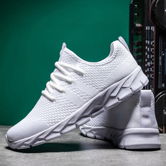 Zapatillas deportivas para hombre, ligeras y transpirables, para correr, para todas las estaciones, tallas grandes, clásicas, informales, deportivas, con suela gruesa, para caminar