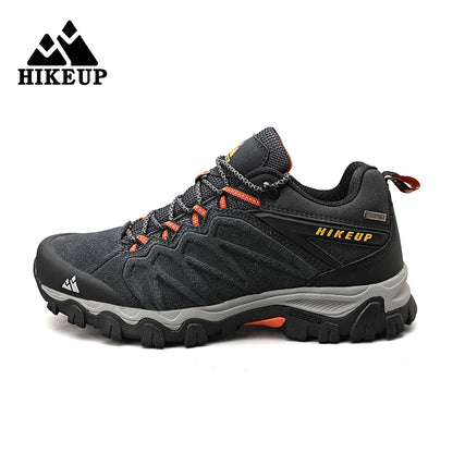HIKEUP Scarpe da trekking in pelle di alta qualità, resistenti, da outdoor sportivo, da uomo, con lacci, per escursionismo, arrampicata e caccia
