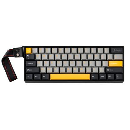 Teclado mecánico con cable AULA WIN60 HE/WIN60 HE MAX 60% con estructura tray-mount hot-swap e interruptores magnéticos Hall Effect