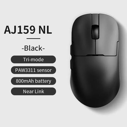 Ratón inalámbrico AJAZZ AJ159 NL 800mAh compatible con juegos y oficina PAW3395 1K Nearlink BT, ratón inalámbrico para portátil, regalo AJAZZ AJ1