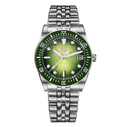San Martin 37.5mm 40mm Enamel Spiral Vortex Dial Men Luxury Diver Watch Miyota 9015 Automatic Mechanical Waterproof 200m SN0148