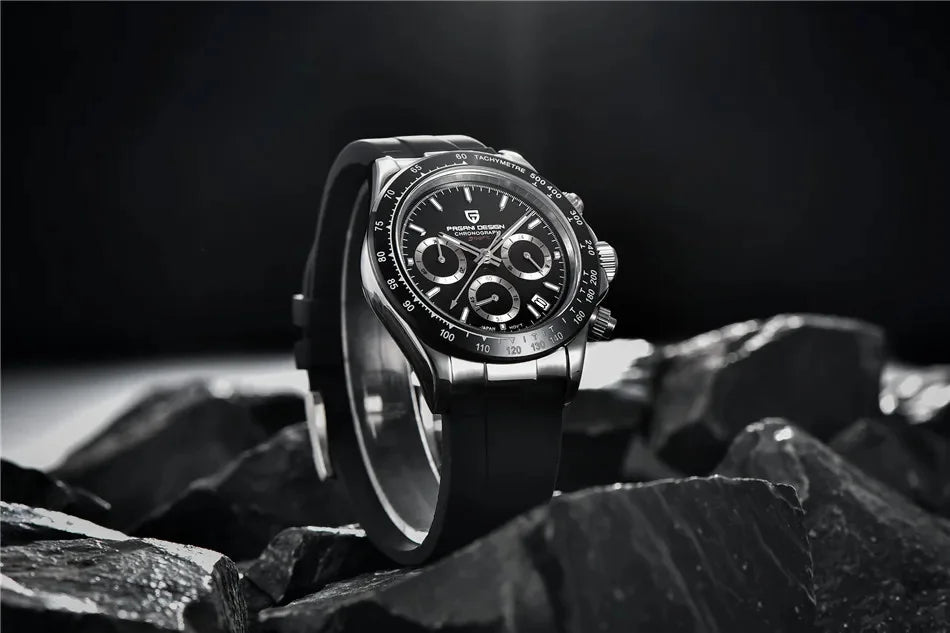 Nuovo originale PAGANI DESIGN PD-1664 orologio da uomo di lusso, movimento al quarzo giapponese VK63, zaffiro, impermeabile, cronografo, oro