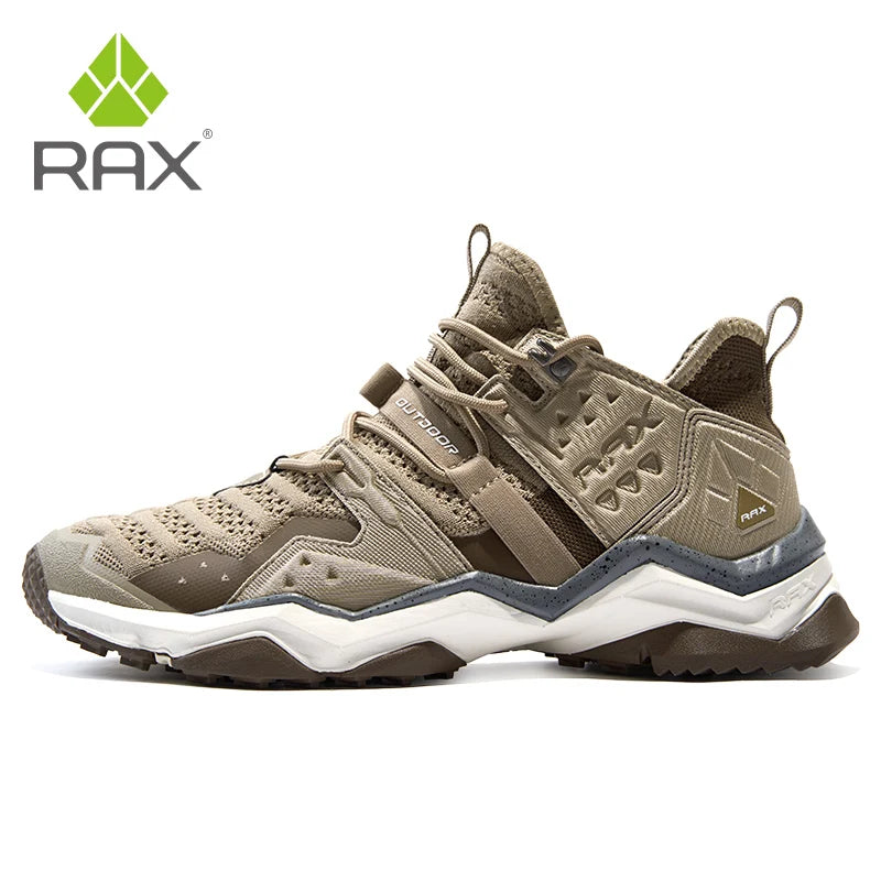 RAX Outdoor Breathable Hiking Shoes Men Lightweight Walking Trekking Wading Shoes Sport Sneakers Men Outdoor Sneakers Male