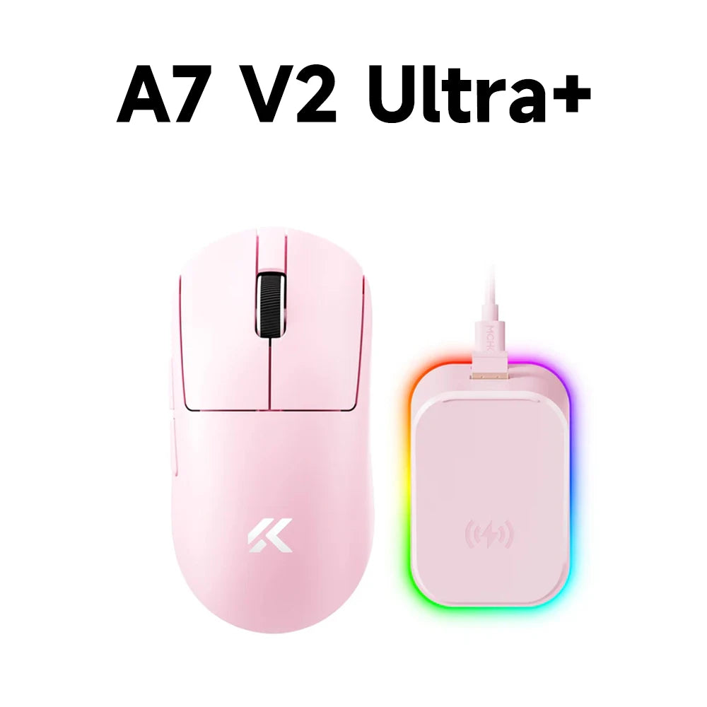 MCHOSE A7 V2 Lightweight Wireless Gaming Mouse, PAW3950 Sensor, Dual 8000Hz Polling Rate, 42,000 DPI Esports Gaming Mouse for PC & Office